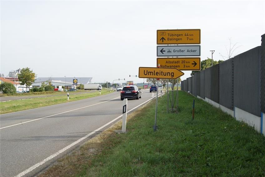 Endinger Ortsdurchfahrt gesperrt: B 27 nur Richtung Schömberg frei