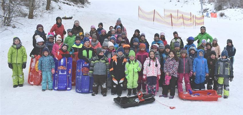 Wintersporttag der Schloßgartenschule am Straßberger Skihang