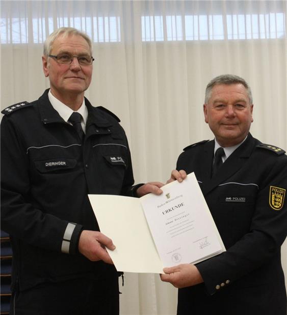 Erster Polizeihauptkommissar Johann Dieringer im Ruhestand