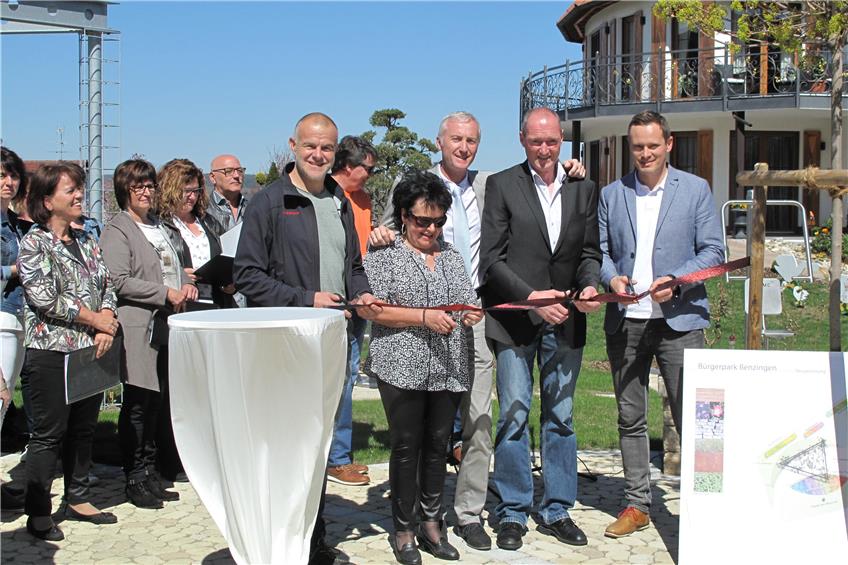 Treffpunkt für das ganze Dorf: Die Benzinger eröffneten an Ostern ihren neuen Bürgerpark
