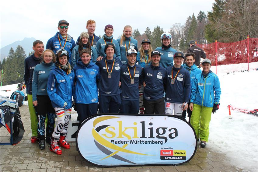 Erfolgreiche Albstädter: Stützpunkt-Team belegt in Oberjoch Rang zwei der Skiliga